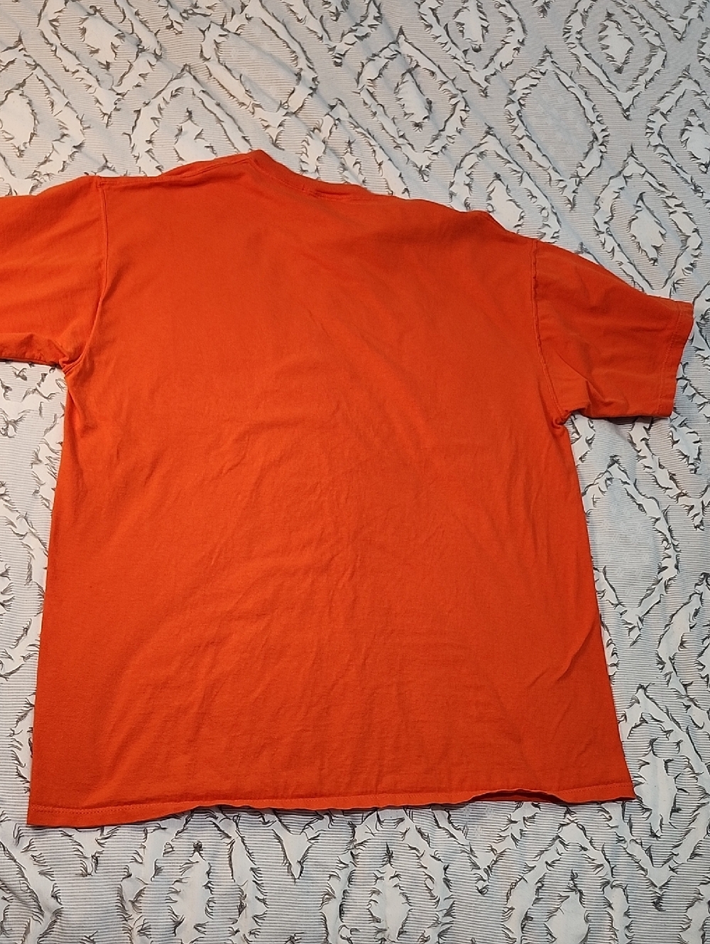 Vintage 90's LL Bean Russell Athletic Orange Pocket T-shirt - Picture 6 of 8